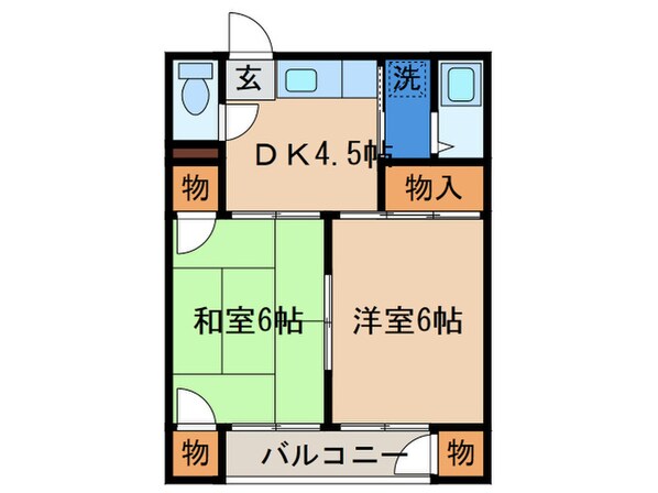 トキワビル５の物件間取画像